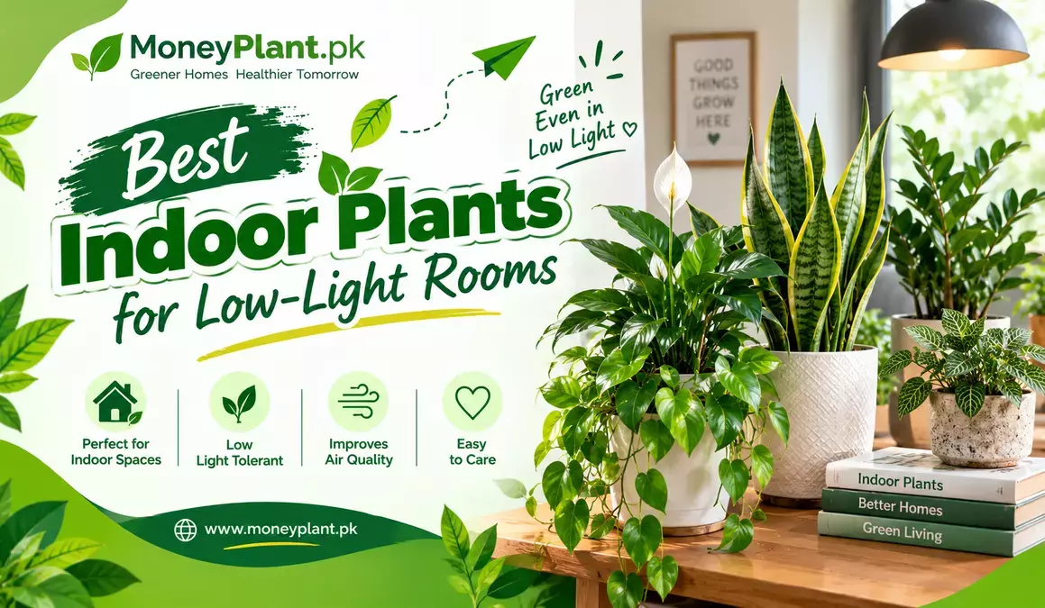 Best Indoor Plants for Low-Light Rooms (Easy Care Guide)