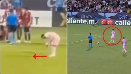 Footage Shows Lionel Messi Using Clever Tactic To Gain Free-Kick Advantage