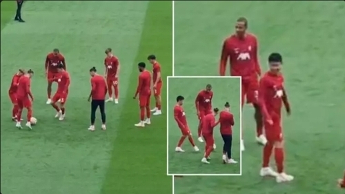 Liverpool Fans Get Their First Look At Wataru Endo In Pre-Match Rondo