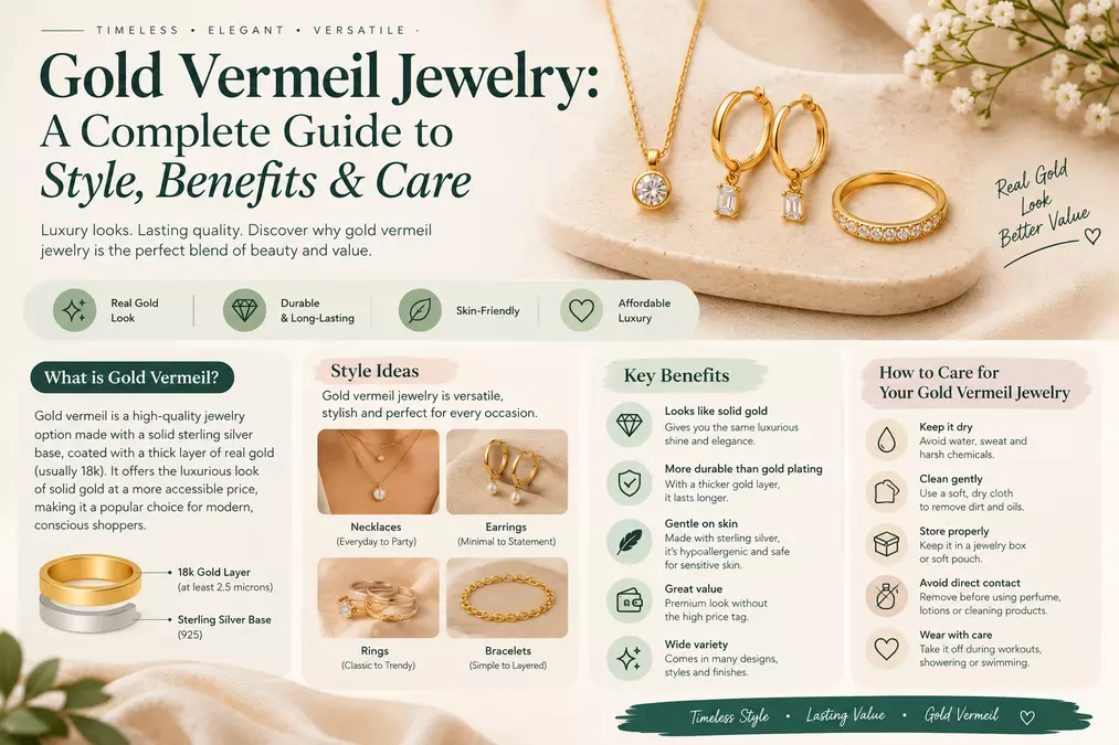 Gold Vermeil Jewelry: A Complete Guide to Style, Benefits & Care