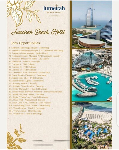 Jumeirah Beach Hotel Careers 2023: The Ultimate Guide to Landing Your Dream Job
