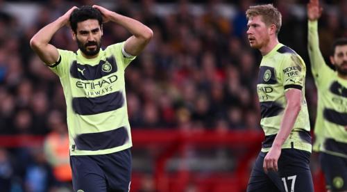 Manchester City Held At Forest To Fall Behind Arsenal In Title Race