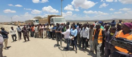 Lukenya: Lorry Drivers Stage Protests Over Bad Condition Of Road