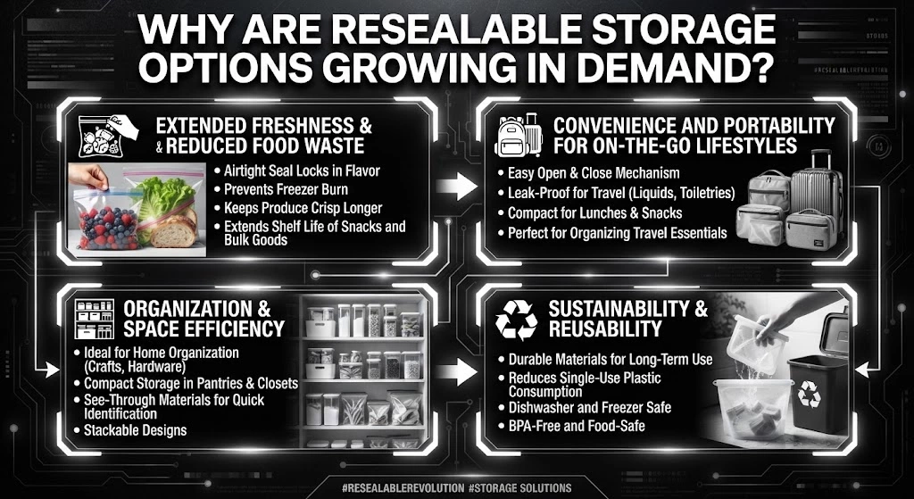 Why Are Resealable Storage Options Growing in Demand?