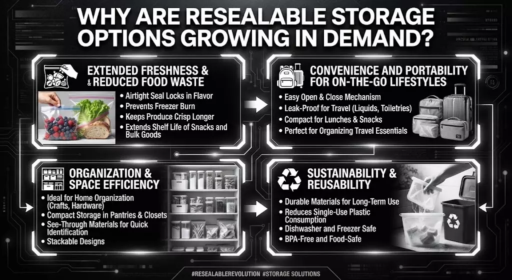 Why Are Resealable Storage Options Growing in Demand?
