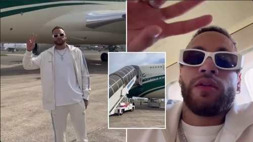 Neymar Travels To Saudi Arabia On The World's Most Luxurious Boeing 747 Worth £172 Million