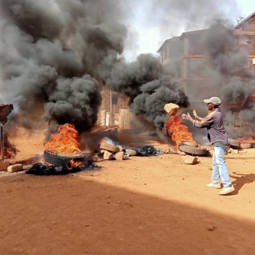 Residents Demonstrate Over Dusty Roads In Nyamataro, Kisii