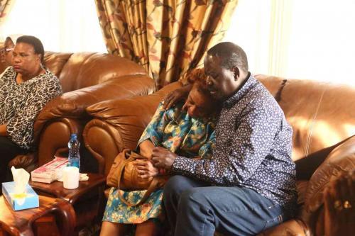 Raila Odinga Visits Prof. George Magoha's Home