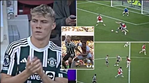 A Compilation Of Rasmus Hojlund's Man United Debut Against Arsenal Has Gone Viral