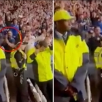 England Fans Hilariously Spot Scotland Supporter 'Shadow Boxing' In The Crowd