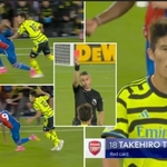 Arsenal Fans Left Baffled After Takehiro Tomiyasu Sent Off Against Crystal Palace
