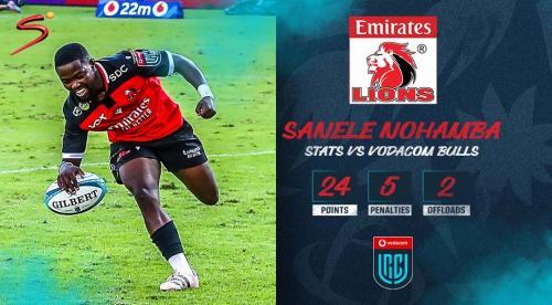 Lions Hero Of The Week: Sanele Nohamba