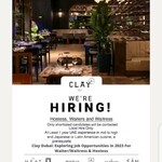 Clay Dubai: Exploring Job Opportunities in 2023 For Waiter/Waitress & Hostess