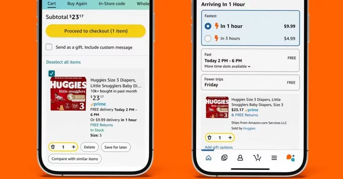 Amazon One-Hour Delivery Just Got Easier to Use