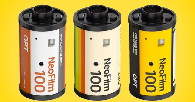 OPT100 Neo Film: Tiny Digital Camera Hidden in Retro 35mm Rolls