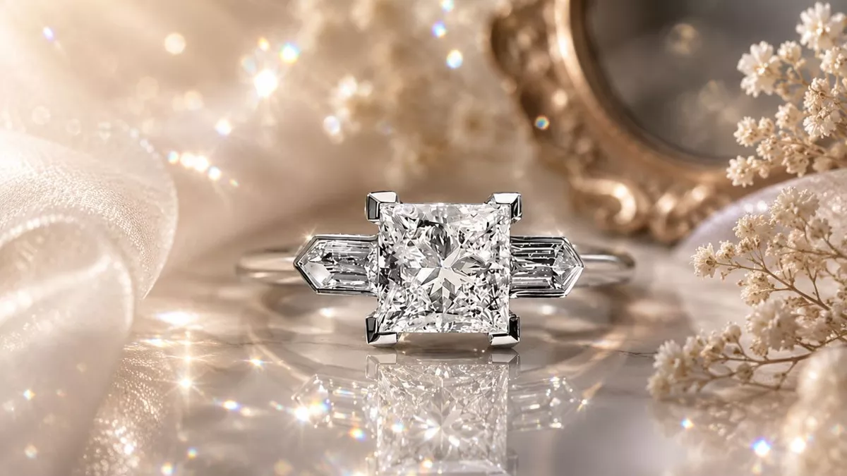 Princess Cut Diamond Engagement Rings with Exceptional Diamond Quality