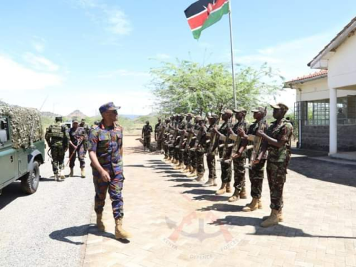 Gen Ogolla Visits Troops Deployed In North Rift