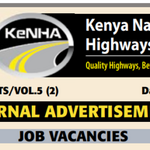 Exciting Career And Opportunities Open At Kenya National Highways Authority (KeNHA) 11 Positions