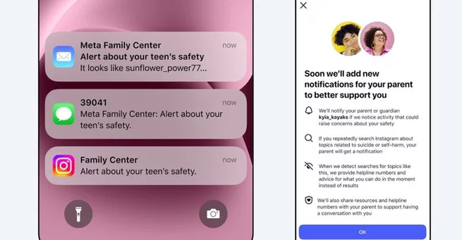 Instagram Alerts Parents When Teens Search Self-Harm Topics