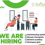 Sarayu Hiring Hairdressing stylists, Beauty therapists Barbers (Ladies) and Shampoo Girls