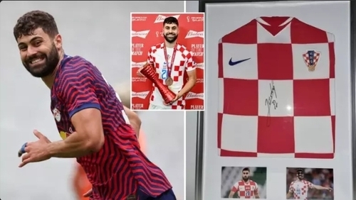 Man City's Proposed £77 Million Signing Josko Gvardiol Only Has Three Shirts On His Wall