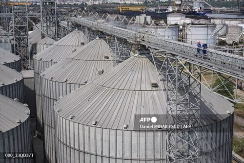 Grain Silos Ablaze In Western French Port