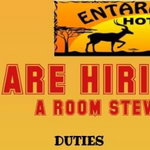 Entarakuet Hotel Hiring Room Steward