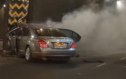 Mercedes S-Class Driver Succumbs To Car Fire At Pangani Tunnel