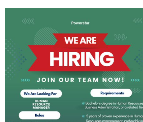Powerstar Hiring HR Manager