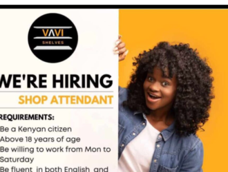 Vavi Shelves Hiring Shop Attendant