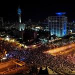 Thousands Of Israelis Protest Against Prime Minister Netanyahu's Justice Plans