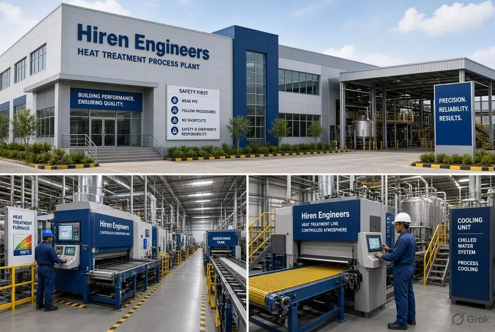 Heat Treatment Process Plant For Enhancing Metal Performance with Hiren Engineers