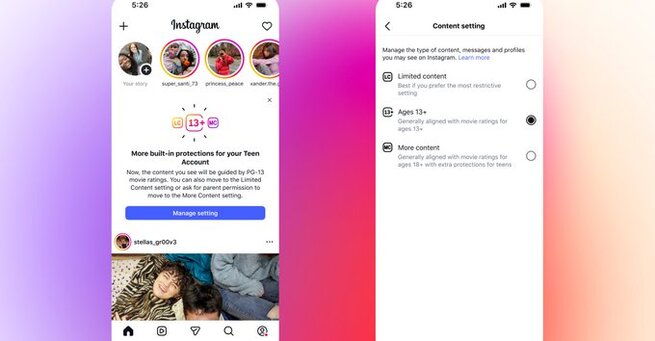 Instagram Makes Teen Accounts PG-13 For Safer Browsing
