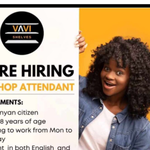 Vavi Shelves Hiring Shop Attendant