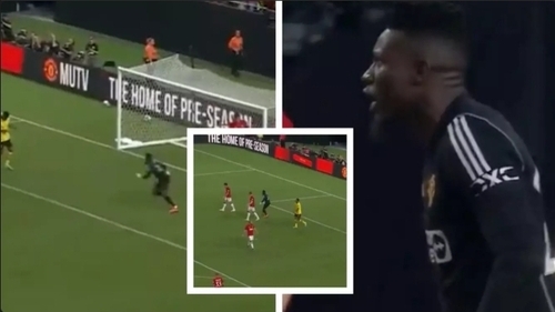 Fans Are Already In Love With Andre Onana After He's Captured Going Absolutely Mad At His Defence