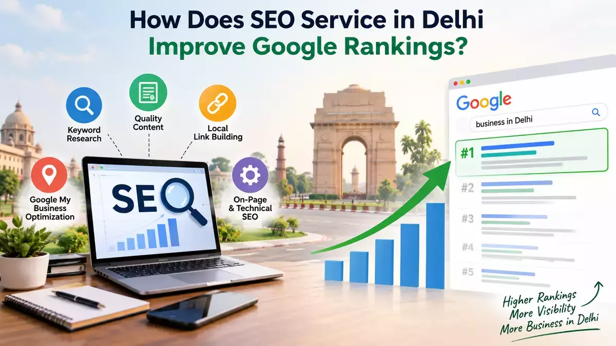 How Does SEO Service in Delhi Improve Google Rankings?