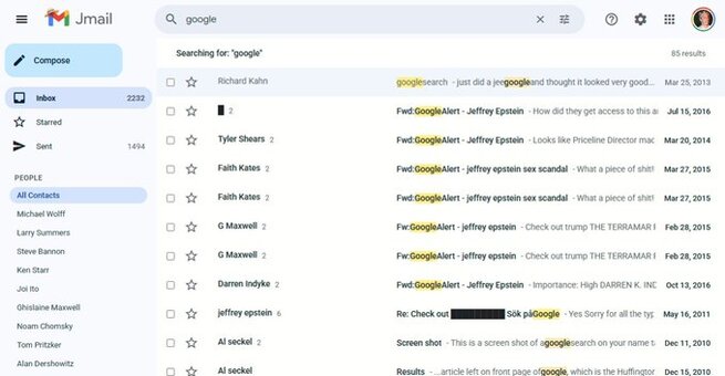 ‘Jmail’ Shows Jeffrey Epstein’s Emails Online