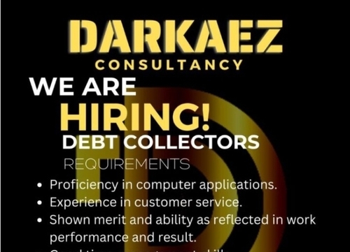 Darkaez Hiring Debt Collectors