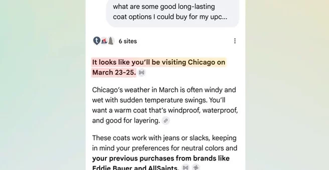 Google Search AI Mode Uses Gmail and Photos to Personalize Results