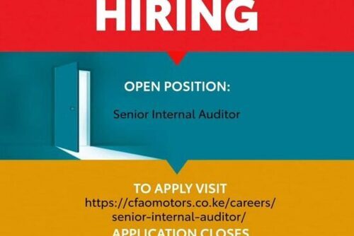 Cfao Motors Kenya Hiring Senior Internal Auditor