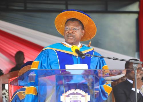 Kibabii Awards Wetangula Honorary Doctorate