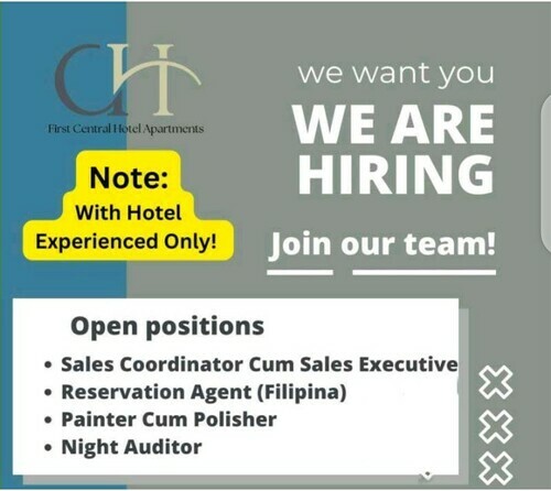 Promising Hotelier Career Path at First Central Hotel Suites 2023