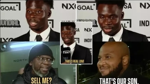 Bukayo Saka's Reaction To Arsenal Fans Saying They Would Rather He Stay At The Club Than Them Win Premier League