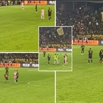 Lionel Messi's Bodyguard Sprints Onto The Pitch And Puts Pitch Invader In Headlock