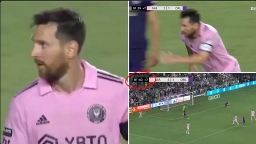 Lionel Messi Pressed Like He Was On A Mission In The 92nd Minute Despite Being 36 Years Old