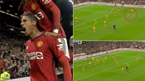 Raphael Varane Finally Opens The Scoring For Man Utd Vs Wolves