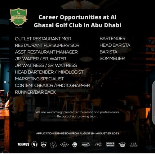 Discover Exciting Career Opportunities at Al Ghazal Golf Club In Abu Dhabi 2023