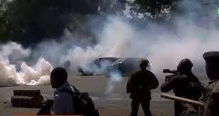 Teargas Lobbed At Azimio Protestors Along Ngong Road