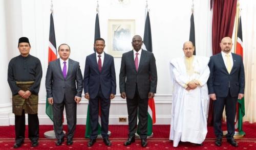 President Ruto Receives Credentials From 4 Ambassadors To Kenya