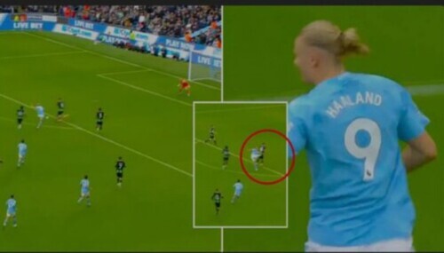 Erling Haaland Scored A Very Rare Goal Vs Brighton